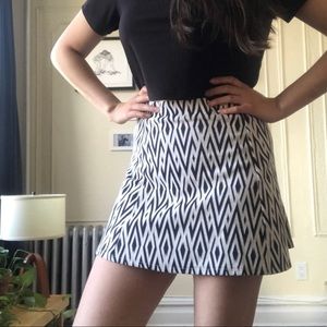 Geometric High Waisted Skirt